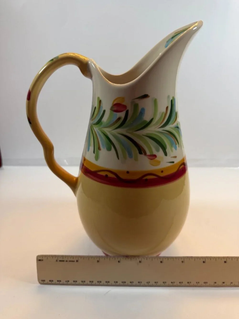 Southern Living At Home Gail Pittman Hand-Painted Siena Carafe Pitcher - 80oz.